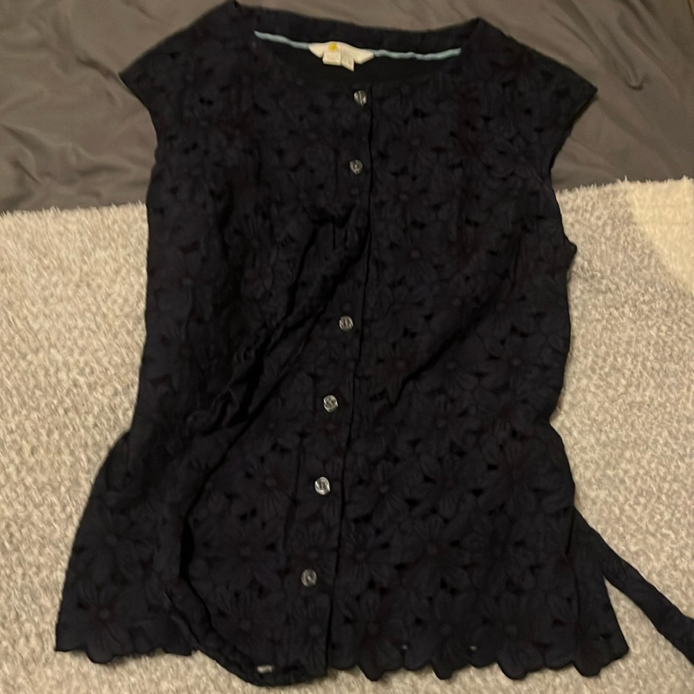 Boden Navy Size 8 Top